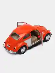 Красный 1967 Volkswagen Classical Beetle (окрашенные двери) KINSMART KT5373D