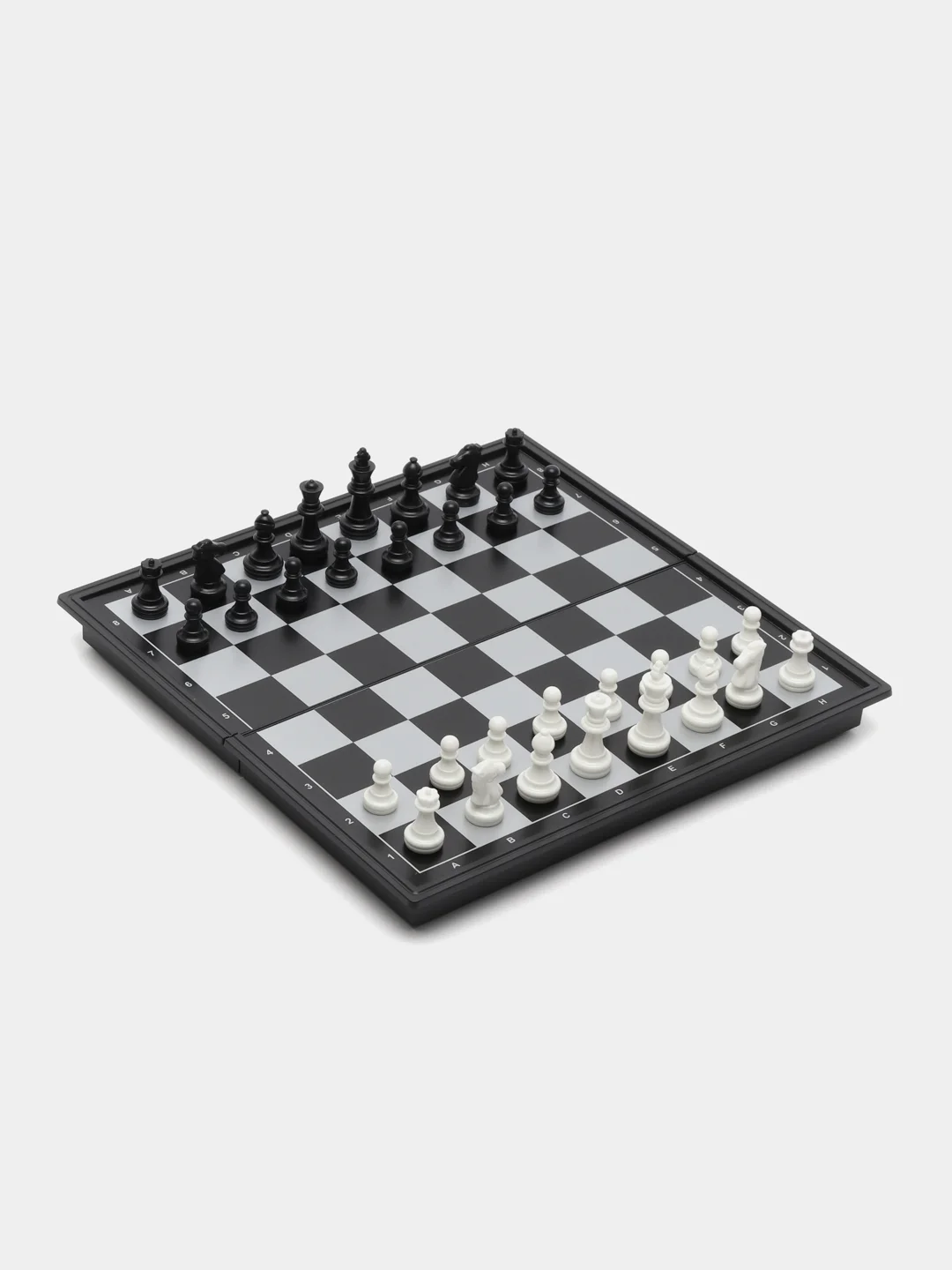 Молочный шахматы магнитные с фигурами, складная шахматная доска