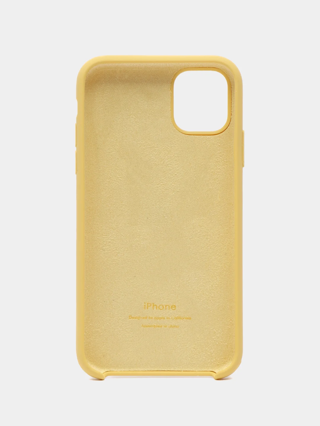 Желтый чехол Silicone Case для iPhone 11