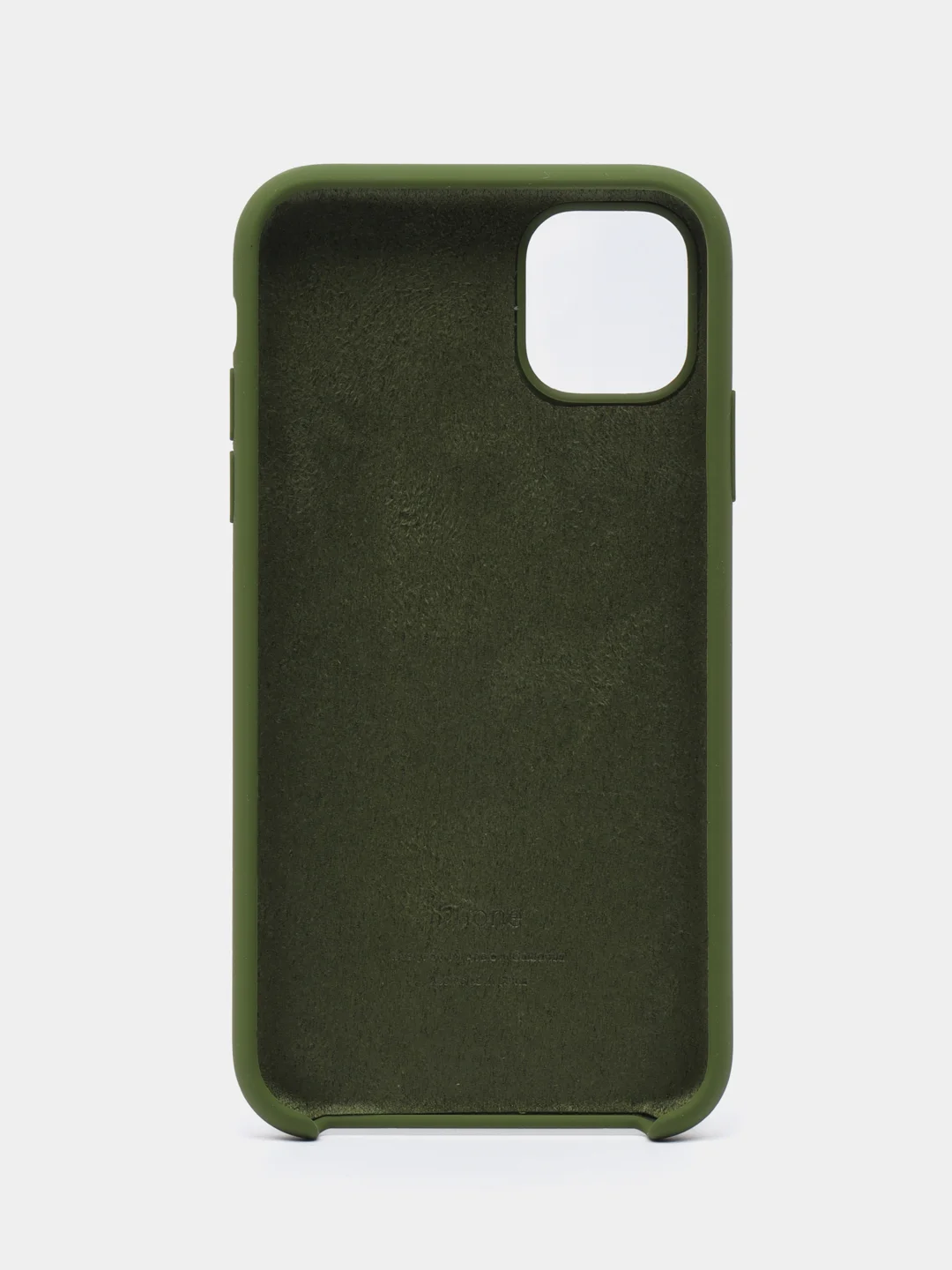 Зелёный хаки чехол Silicone Case для iPhone 11