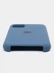 Синий меланж чехол Silicone Case для iPhone 11