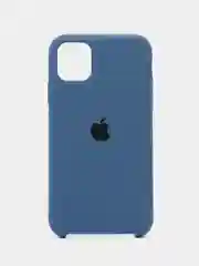 Синий меланж чехол Silicone Case для iPhone 11
