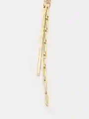 Золотой каффы серьги c подвеской и цепочкой "Tassel", серьги женские каффы без прокола, бижутерия