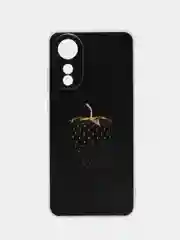Разноцветный силиконовый чехол на Oppo A78 4G (Оппо А78 4G), прозрачный, с рисунком, защита камеры