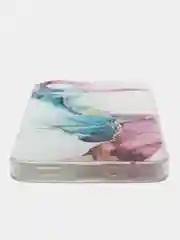 Ледяной силиконовый чехол на Oppo A78 4G (Оппо А78 4G), прозрачный, с рисунком, защита камеры