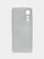 Тёмно-коричневый силиконовый чехол на Oppo A78 4G (Оппо А78 4G), прозрачный, с рисунком, защита камеры