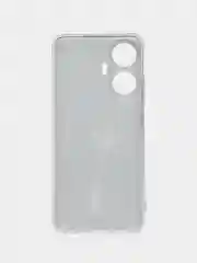 Серый меланж силиконовый чехол на Realme C55 (Реалми C55), прозрачный, с рисунком, защита камеры