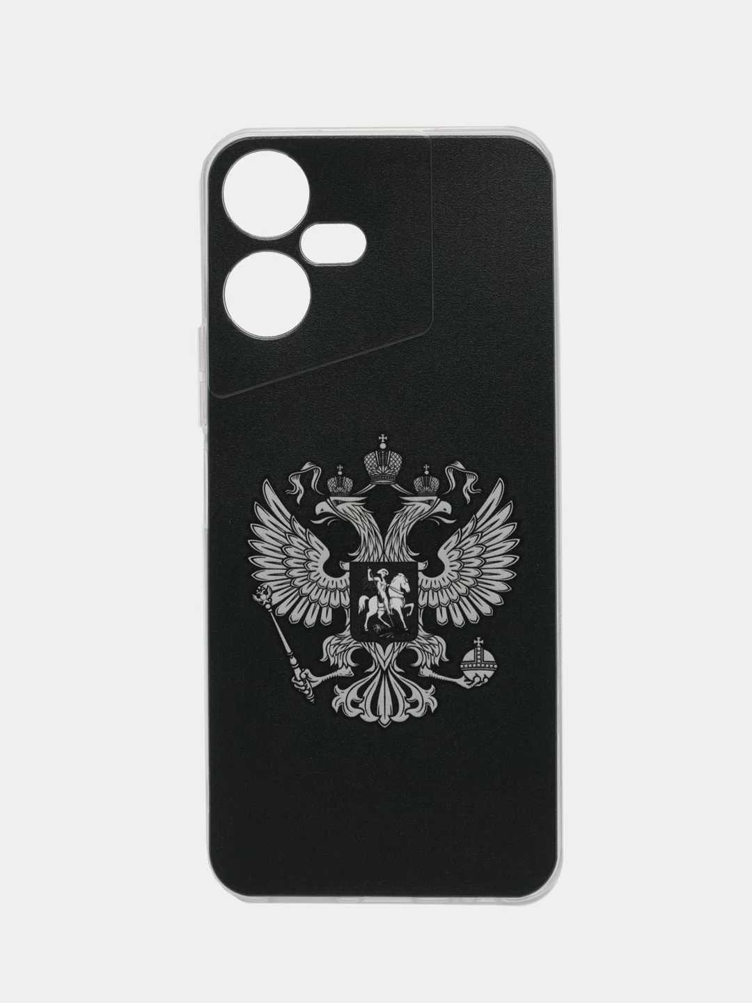 Приглушённый хаки чехол на Tecno Pova Neo 3 (Текно Пова Нео 3), прозрачный, с рисунком, защита камеры
