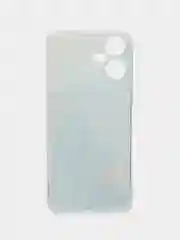 Светло-синий чехол на Tecno Pova Neo 3 (Текно Пова Нео 3), прозрачный, с рисунком, защита камеры