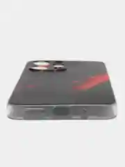 Красный силиконовый чехол на Xiaomi Redmi 12 (Редми 12), прозрачный, с рисунком, защита камеры