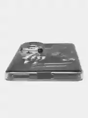 Оливковый силиконовый чехол на Honor 90 (Хонор 90), прозрачный, с рисунком