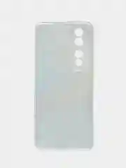 Голубой силиконовый чехол на Honor 90 (Хонор 90), прозрачный, с рисунком
