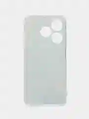 Светло-синий чехол на Tecno Spark 10/10C (Текно Спарк 10/10С), прозрачный, с рисунком, защита камеры