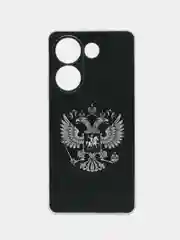 Приглушённый хаки чехол на Tecno Camon 20/20 Pro 4G (Текно Камон 20/20 Про 4G), с рисунком, защита камеры