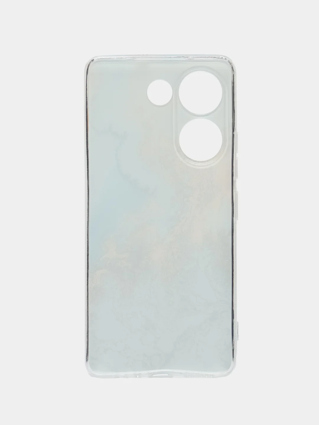Голубой чехол на Tecno Camon 20/20 Pro 4G (Текно Камон 20/20 Про 4G), с рисунком, защита камеры