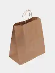 Крафт пакеты с кручеными ручками, 220х120х250 мм, плотные (22х12х25 см)