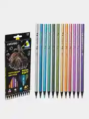 Карандаши цветные "deVENTE. Triolino Ultra 4М. Metallic" 12 цветов, 4М