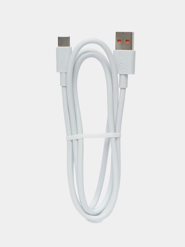 Кабель для быстрой зарядки и передачи данных Type-C, 6А, провод 1 м