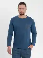 Синий пижама мужская, домашний костюм, ХЛОПОК 100%