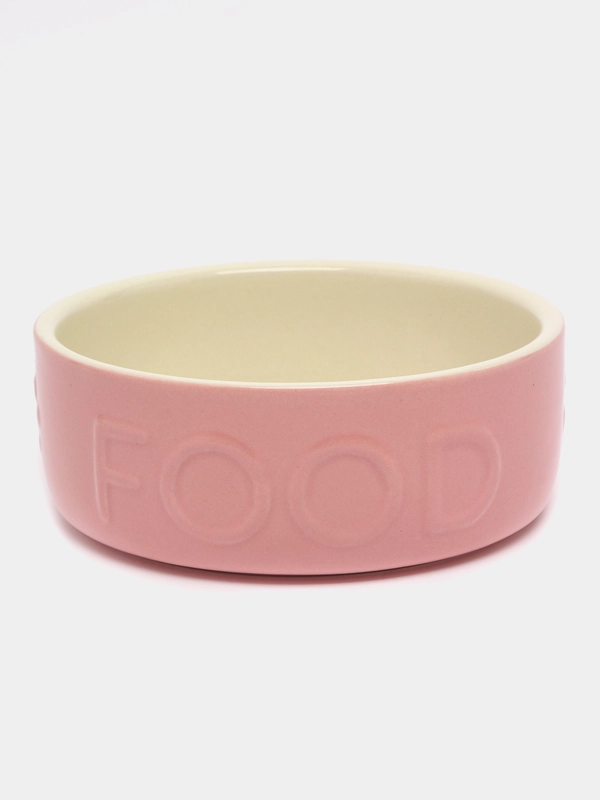 Миска для кошек и мелких пород собак SCRUFFS "Classic Food", розовая, 13 х 13 х 5 см, 400 мл