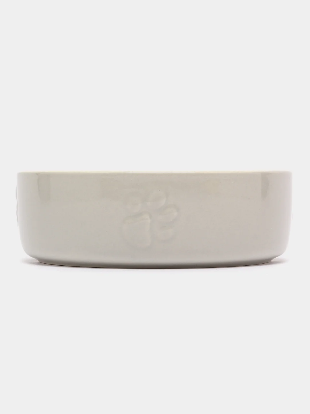 Миска керамическая для собак SCRUFFS "Icon Dog Food", светло-серая, 15 х 15 х 5 см, 500 мл