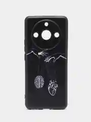 Серый металлик силиконовый чехол для Realme 11 Pro 11 Pro Plus, с принтом, с рисунком (Реалми 11 Про Плюс)