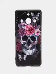 Тёмно-бордовый силиконовый чехол для Realme 11 Pro 11 Pro Plus, с принтом, с рисунком (Реалми 11 Про Плюс)