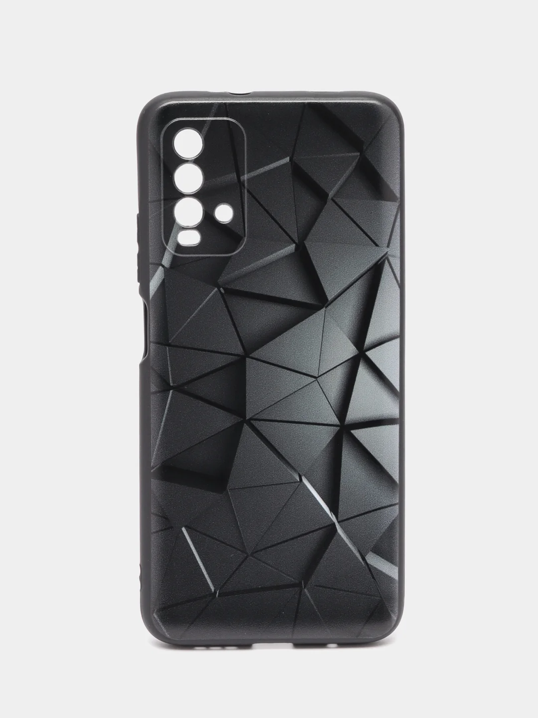 Тёмно-серый силиконовый чехол для Xiaomi Redmi 9T (Сяоми Редми 9Т), с принтом, с рисунком