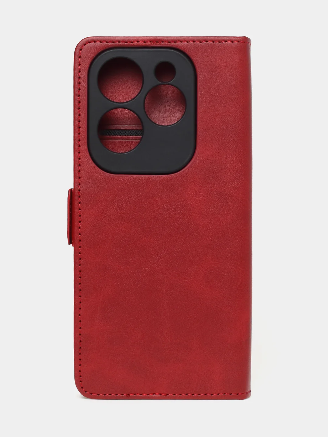 Красный чехол-книжка GQ Lite для Infinix Hot 40 / Infinix Hot 40 Pro из высококачественной кожи