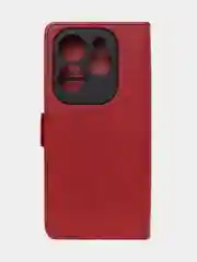 Красный чехол-книжка GQ Lite для Infinix Hot 40 / Infinix Hot 40 Pro из высококачественной кожи