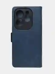 Синий чехол-книжка GQ Lite для Infinix Hot 40 / Infinix Hot 40 Pro из высококачественной кожи