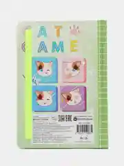 Алый блокнот в точку 72 листа А5 Аниме. Точкабук "Anime Pets", бумага 100 гр/м2. Проф-Пресс