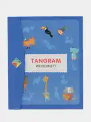 Танграм магнитный в книжке, головоломка с заданиями, книга-пазл