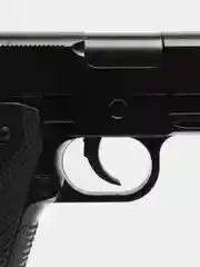 Черный детский пистолет C9+ игрушечный, с глушителем, металлический