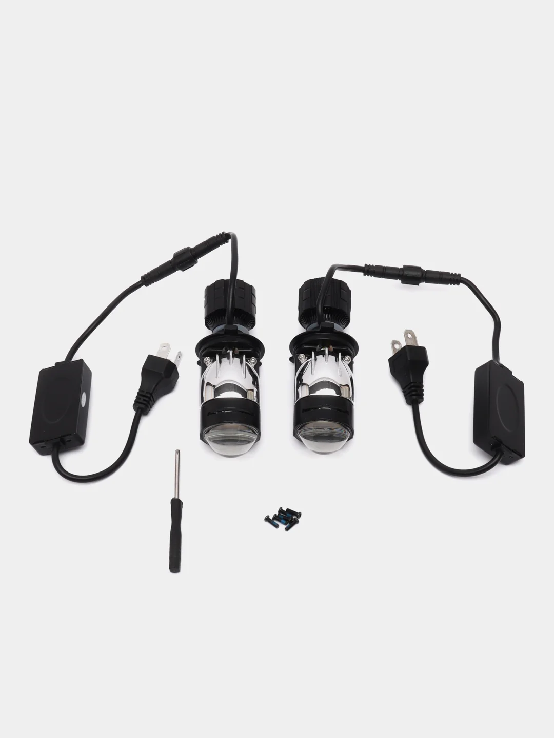 Белый автомобильные светодиодные линзы H4 с СТГ Led Stella KA777 мини линзы (mini Bi-Led lenses)