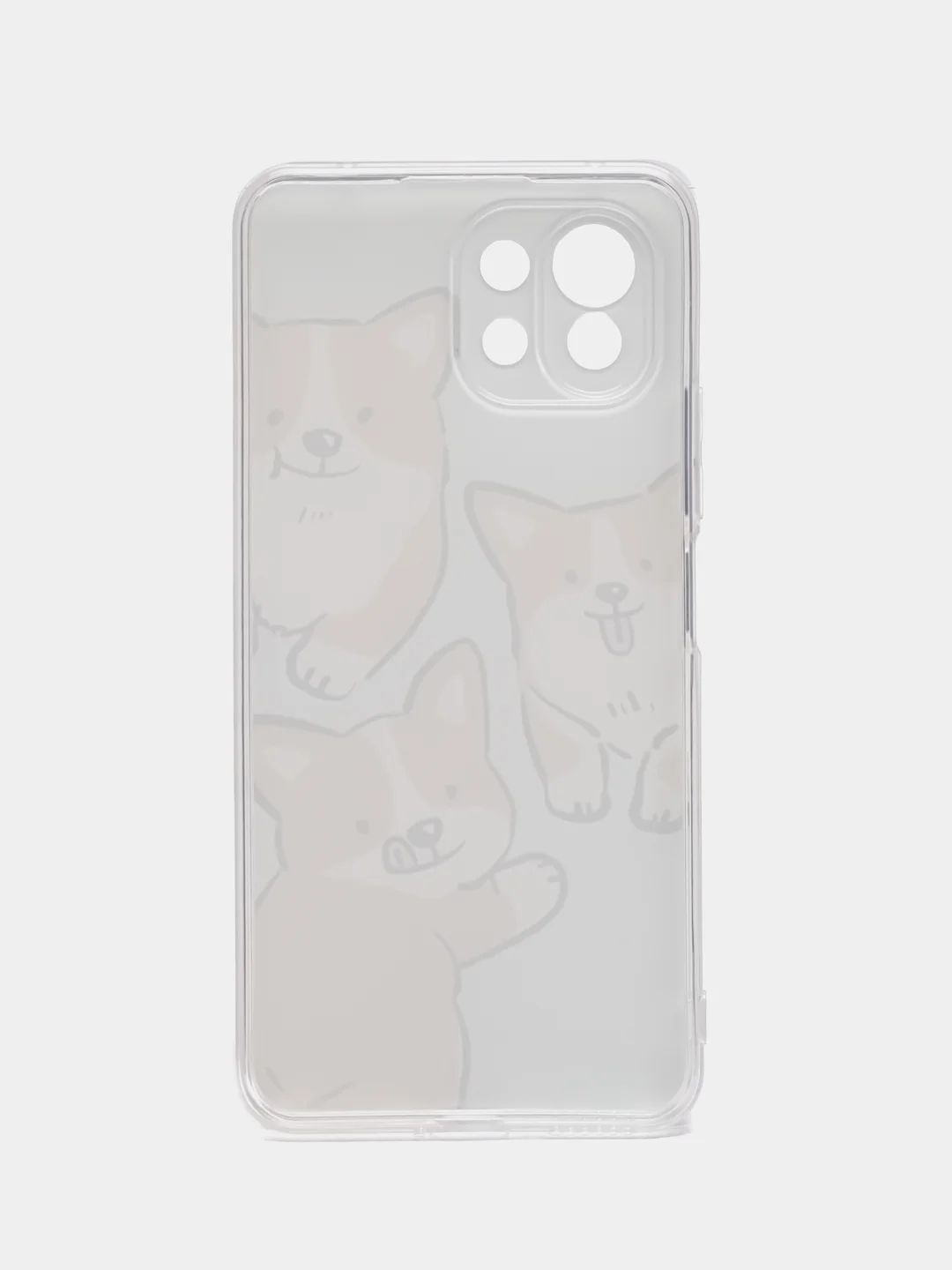 Светло-оранжевый силиконовый чехол на Xiaomi Mi 11 Lite/5G NE (Сяоми Ми 11 Лайт/5G NE)
