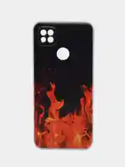 Оранжевый силиконовый чехол на Xiaomi Redmi 9C (Сяоми Редми 9C)