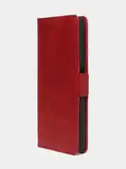 Красный чехол-книжка GQ Lite для Infinix Hot 40i / Infinix Smart 8 из высококачественной кожи