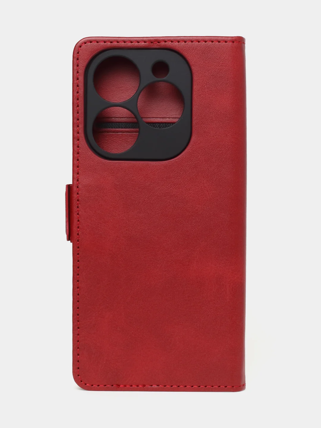 Красный чехол-книжка GQ Lite для Infinix Hot 40i / Infinix Smart 8 из высококачественной кожи