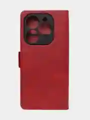 Красный чехол-книжка GQ Lite для Infinix Hot 40i / Infinix Smart 8 из высококачественной кожи