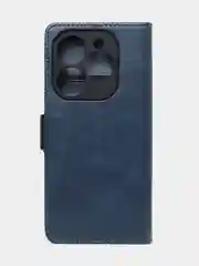 Синий чехол-книжка GQ Lite для Infinix Hot 40i / Infinix Smart 8 из высококачественной кожи