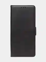Черный чехол-книжка GQ Lite для Infinix Hot 40i / Infinix Smart 8 из высококачественной кожи