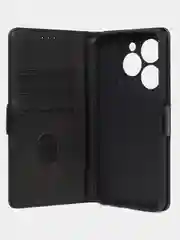 Синий чехол-книжка GQ Lite для Infinix Hot 40i / Infinix Smart 8 из высококачественной кожи