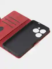 Красный чехол-книжка GQ Lite для Tecno Spark 20 / Tecno Spark 20C из высококачественной кожи