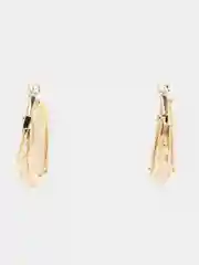 Серьги-кольца со вставками Diamond
