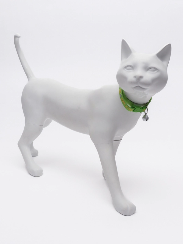 Ошейник для кошек нейлоновый DUVO+ "Cool cats", салатовый, 20-30 см/10 мм
