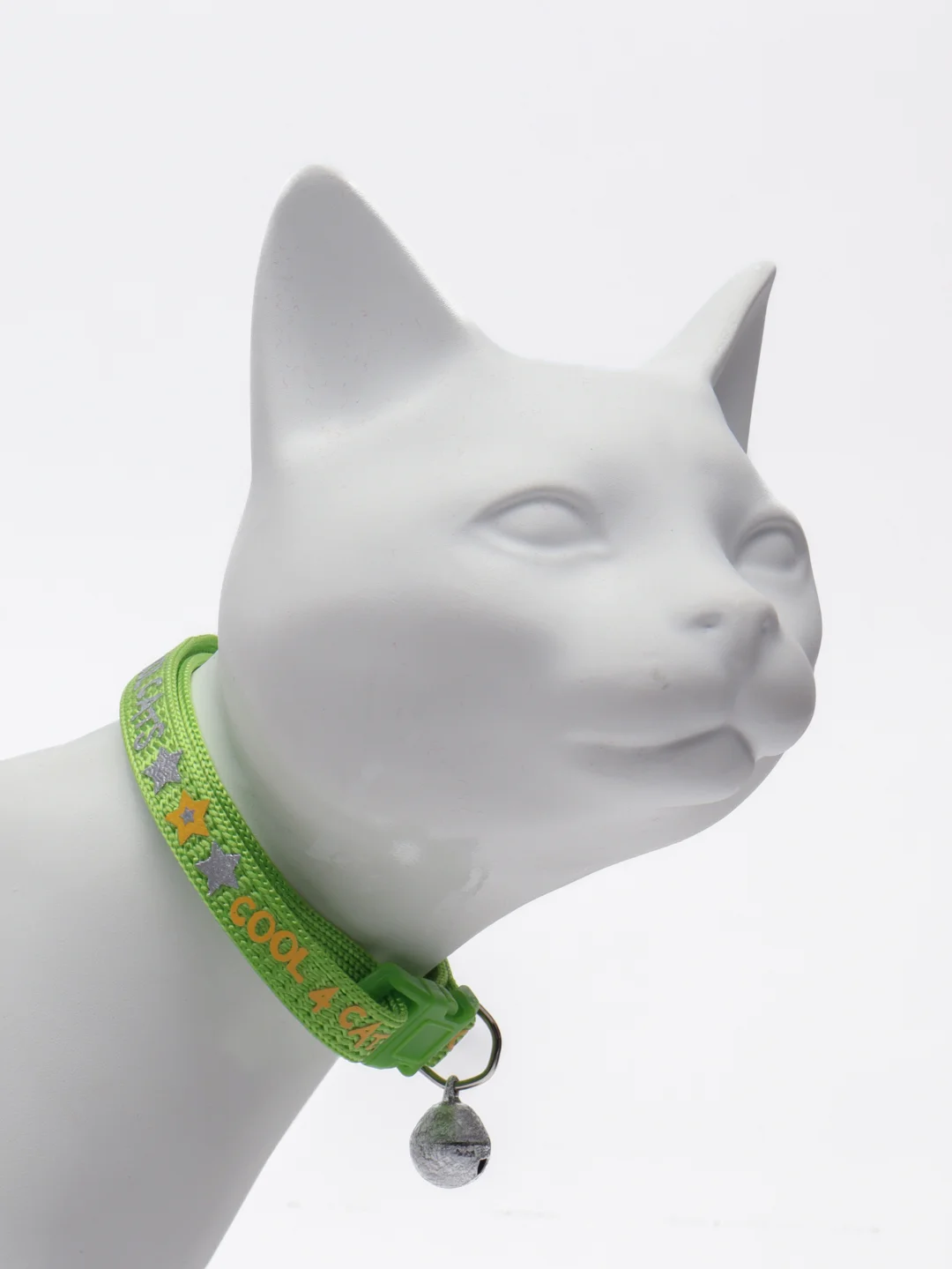 Ошейник для кошек нейлоновый DUVO+ "Cool cats", салатовый, 20-30 см/10 мм