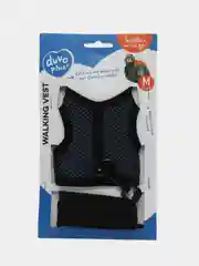 Шлейка для грызунов DUVO+ "Walking Vest", синяя, М