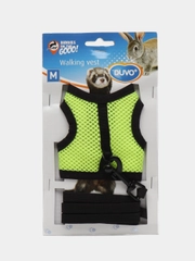 Шлейка для грызунов DUVO+ "Walking Vest", желто-зеленый, М