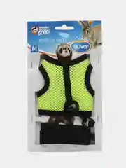 Шлейка для грызунов DUVO+ "Walking Vest", желто-зеленый, М
